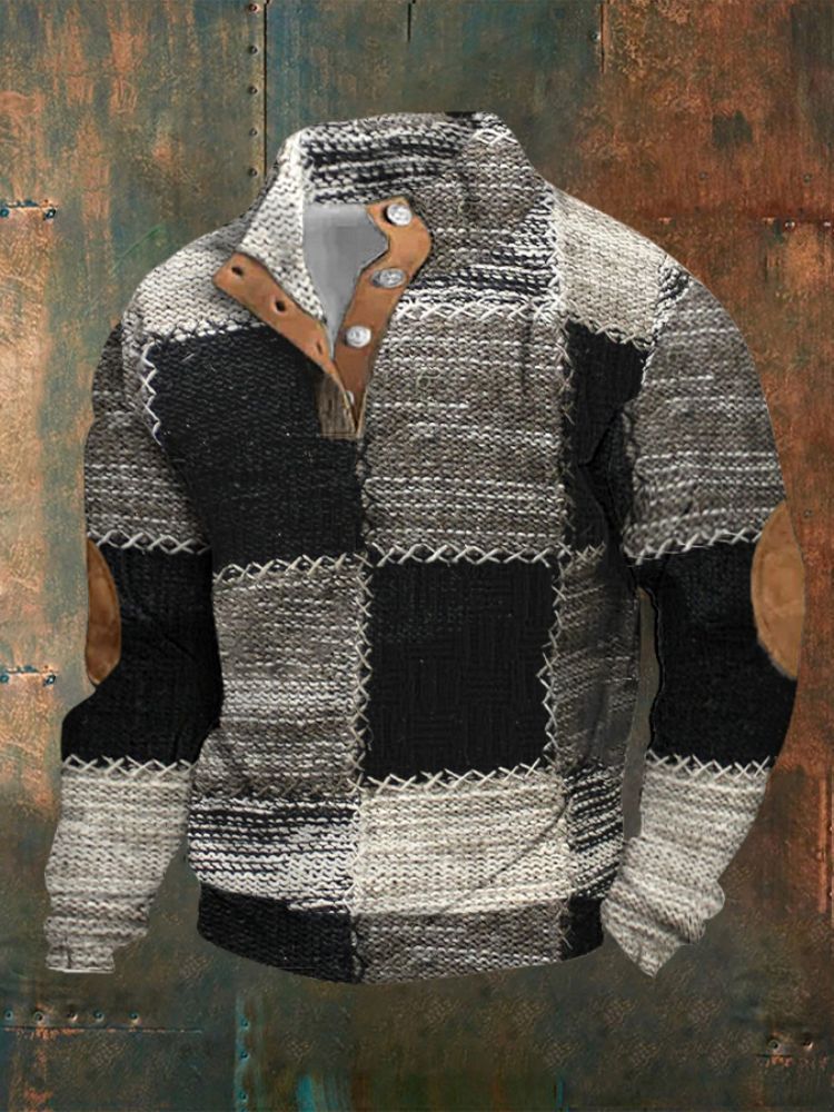 Half Zipper Sweater For Men Winter