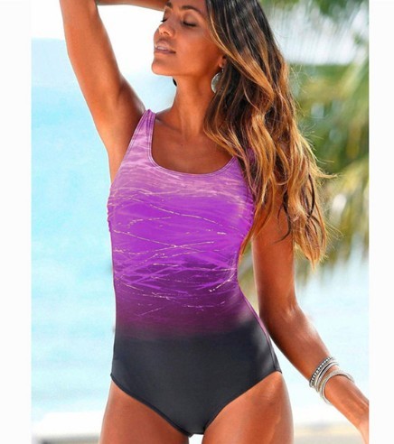 Big Size One Piece Swimwear Women Vintage High Top Swimwear Bandages Neck Bandage CRISS Back Can Sunbathe