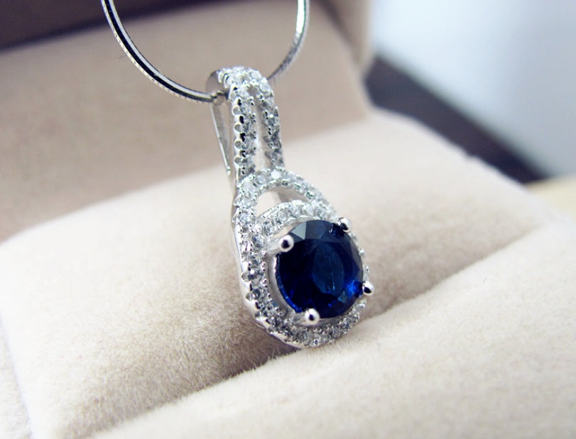 Sapphire crystal pendant