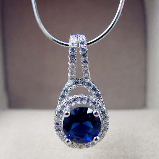 Sapphire crystal pendant