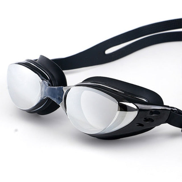 Large frame plating diving swimming goggles