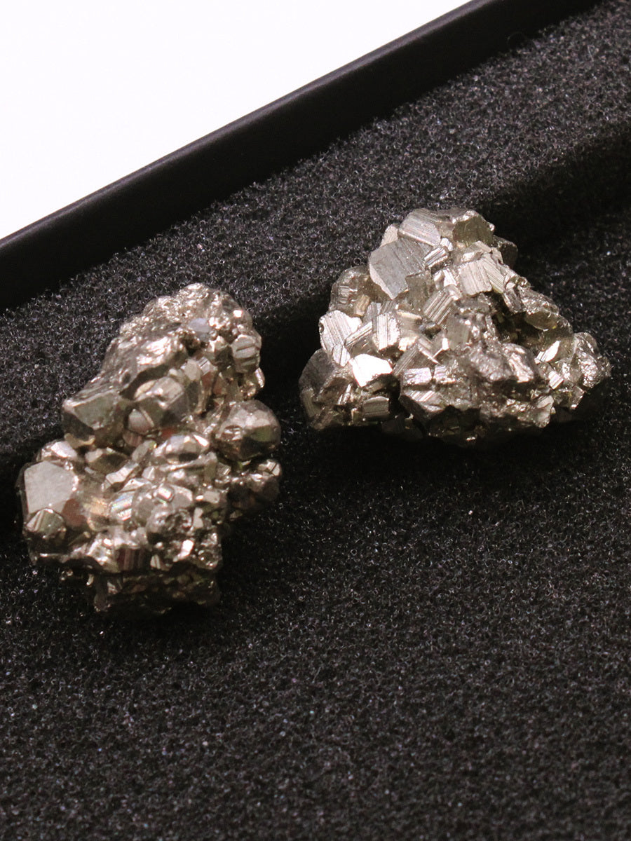 Crystal Raw Stone Natural Pyrite Copper Ornaments