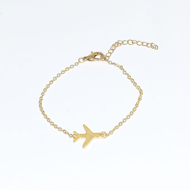 Women's Fashion Airplane Model Bracelet Jewelry