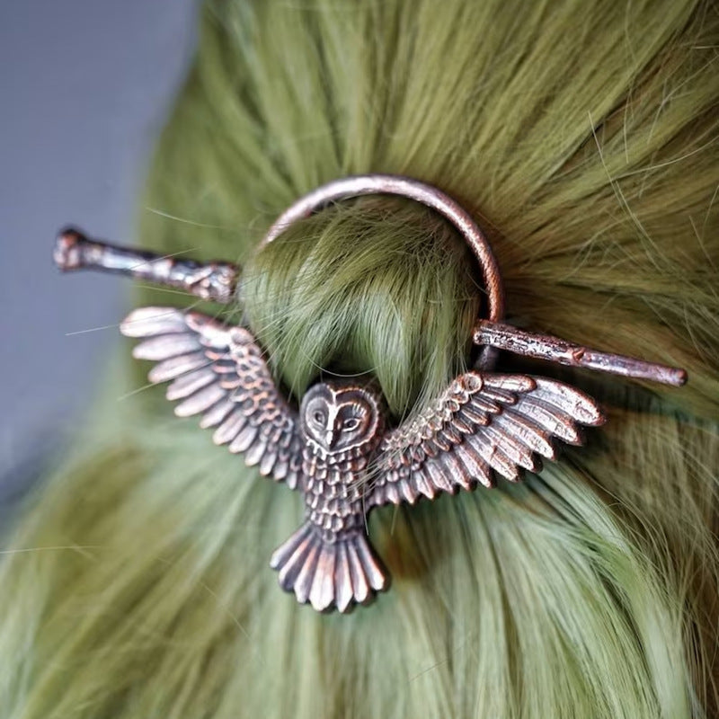 Gothic Retro Owl Women's Hairpin