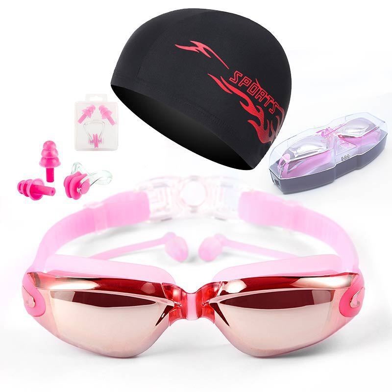 HD Waterproof Non-fogging Swimming Glasses Men's And Women's Large Frame Swimming Equipment