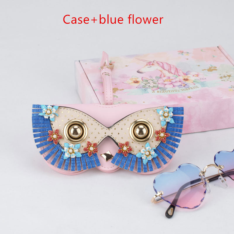 Glasses Bag Ornaments Sun Glasses Case Pu Sunglasses Bag