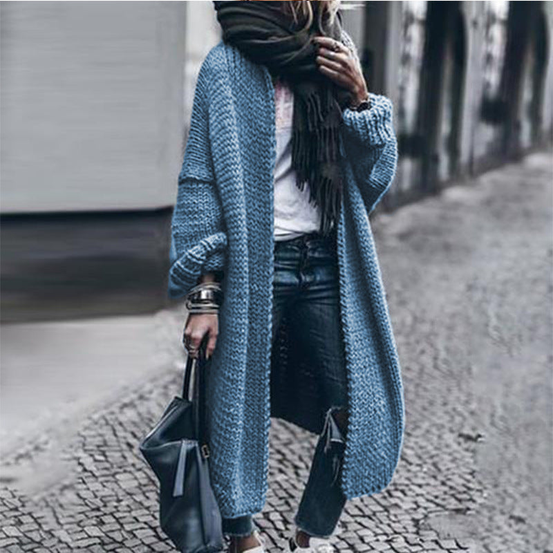 Long Sleeve Knit Casual Loose Cardigan Coat