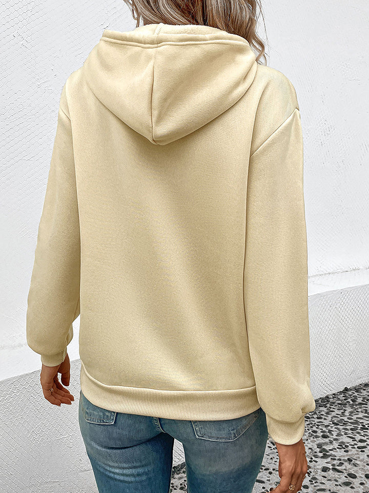 Perfee Long Sleeve Front Pocket Hoodie