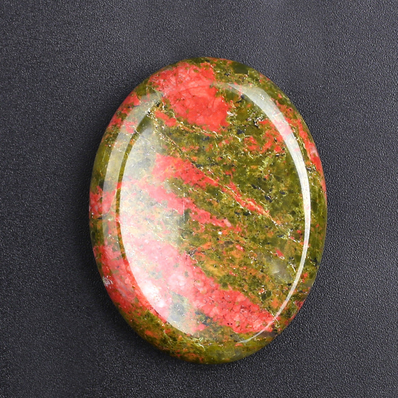 Oval Thumb Stone Natural Crystal Thumb Pressing Stone Decompression Stone