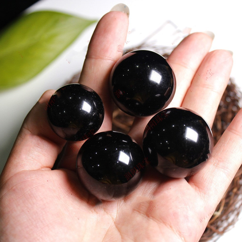 Natural Crystal Ball Energy Obsidian Raw Stone