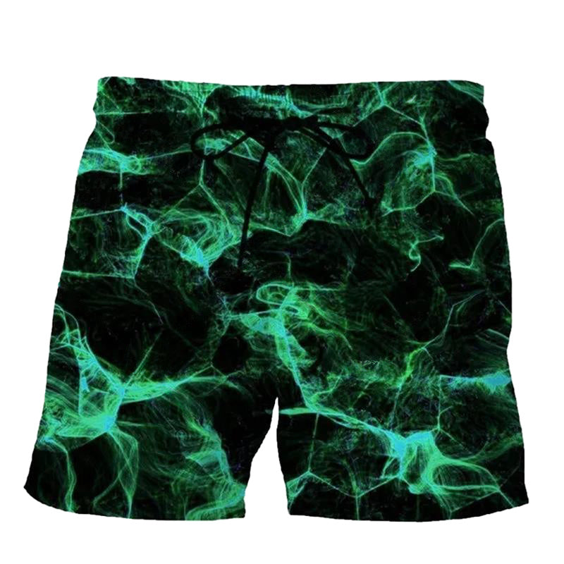 3D Digital Printing Men's Casual Shorts Ink Painting