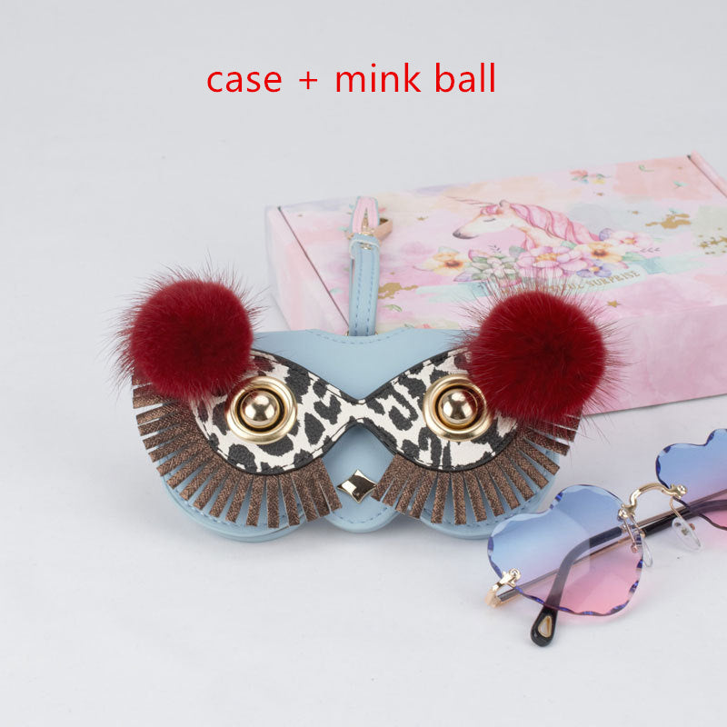 Glasses Bag Ornaments Sun Glasses Case Pu Sunglasses Bag