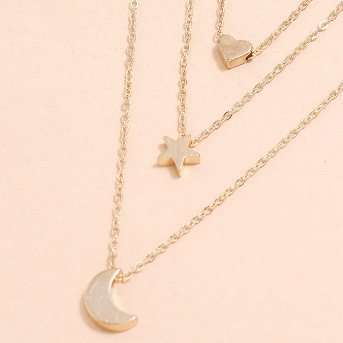 Multi-layer Star Moon Love Pendant Necklace