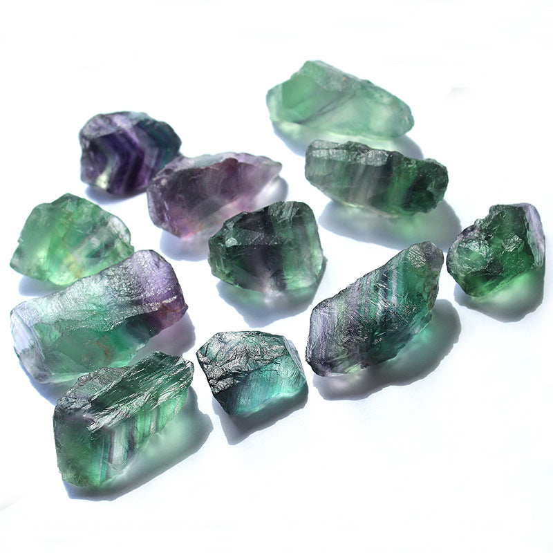 Crystal Power Stone Natural Fluorite Ore Rough Stone Ornaments