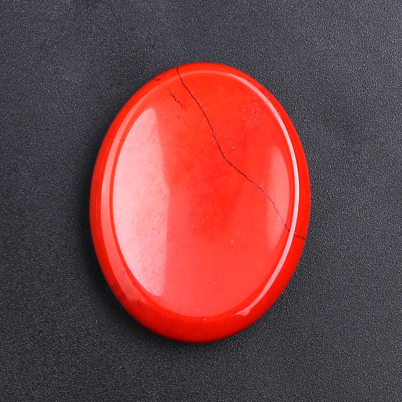 Oval Thumb Stone Natural Crystal Thumb Pressing Stone Decompression Stone