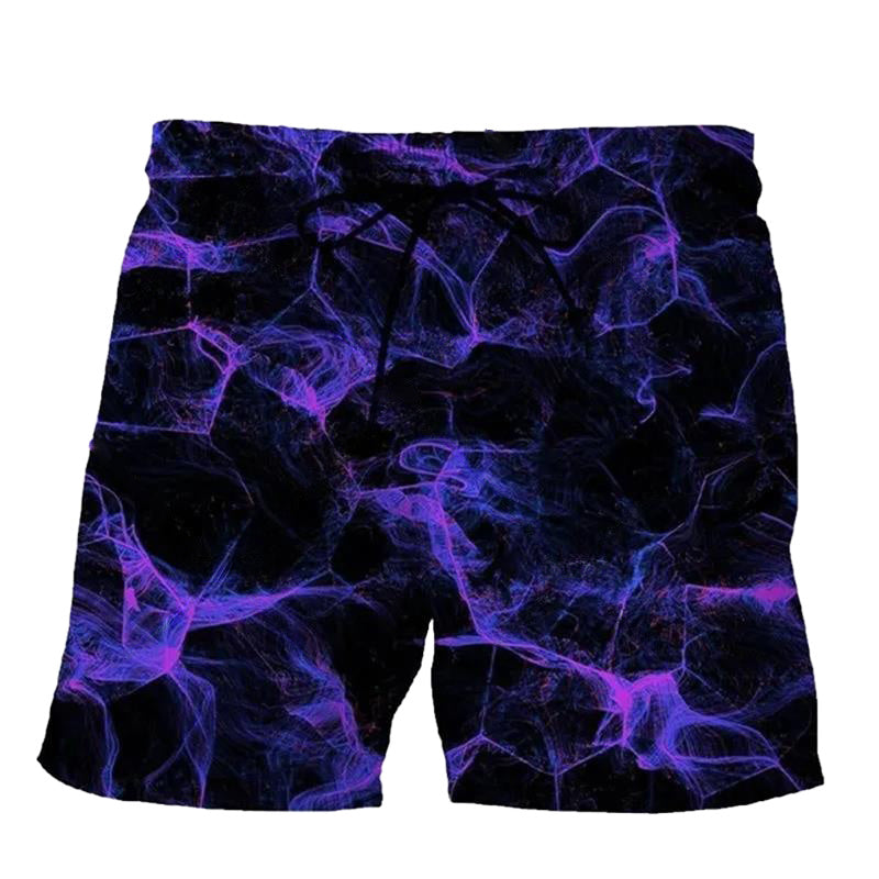 3D Digital Printing Men's Casual Shorts Ink Painting