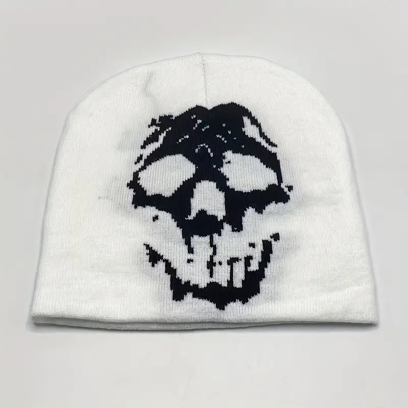 Gothic Letter Jacquard Beanie Hat