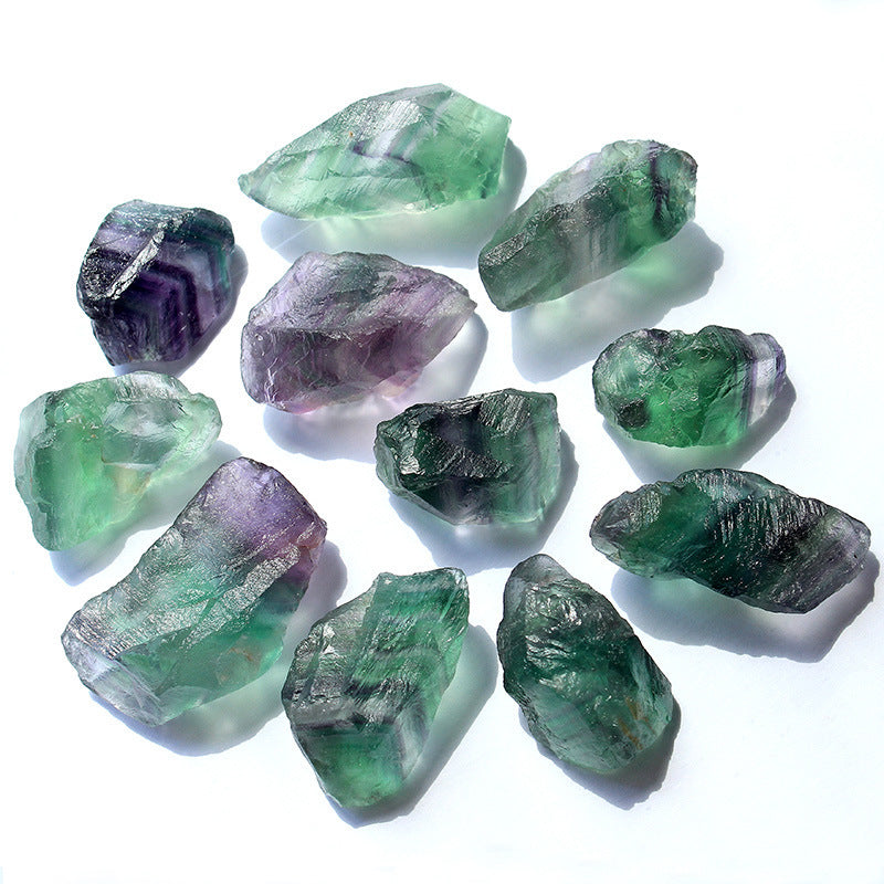 Crystal Power Stone Natural Fluorite Ore Rough Stone Ornaments