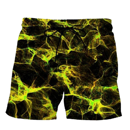 3D Digital Printing Men's Casual Shorts Ink Painting