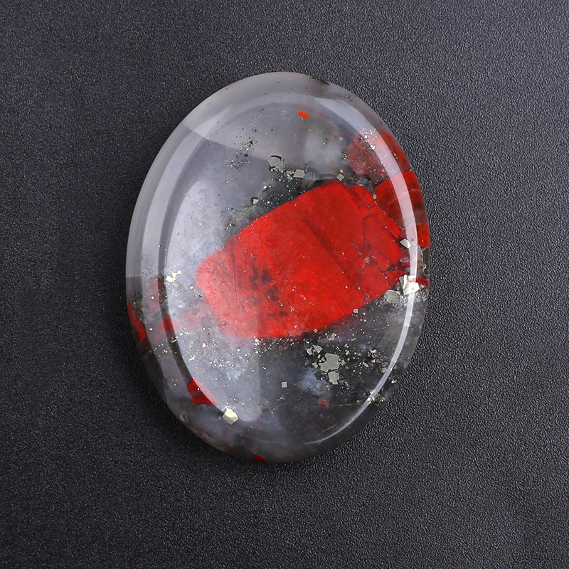 Oval Thumb Stone Natural Crystal Thumb Pressing Stone Decompression Stone