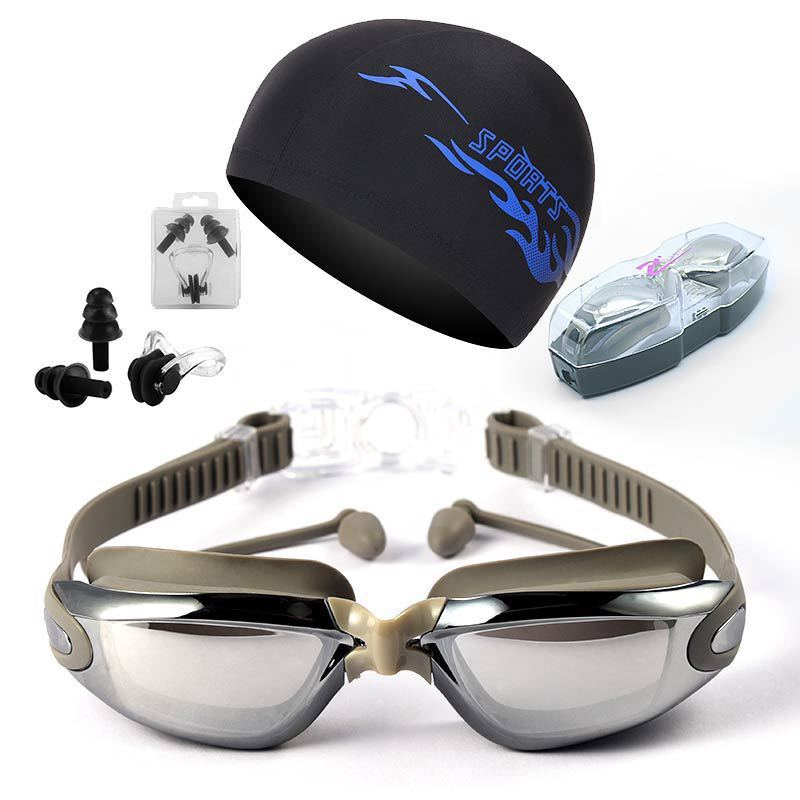 HD Waterproof Non-fogging Swimming Glasses Men's And Women's Large Frame Swimming Equipment