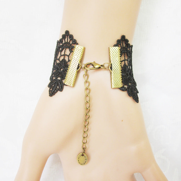 Accessories Black Vintage Lace Women's Bracelet Wristband