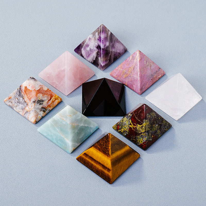 Fashion Crystal Stone Pyramid Ornaments