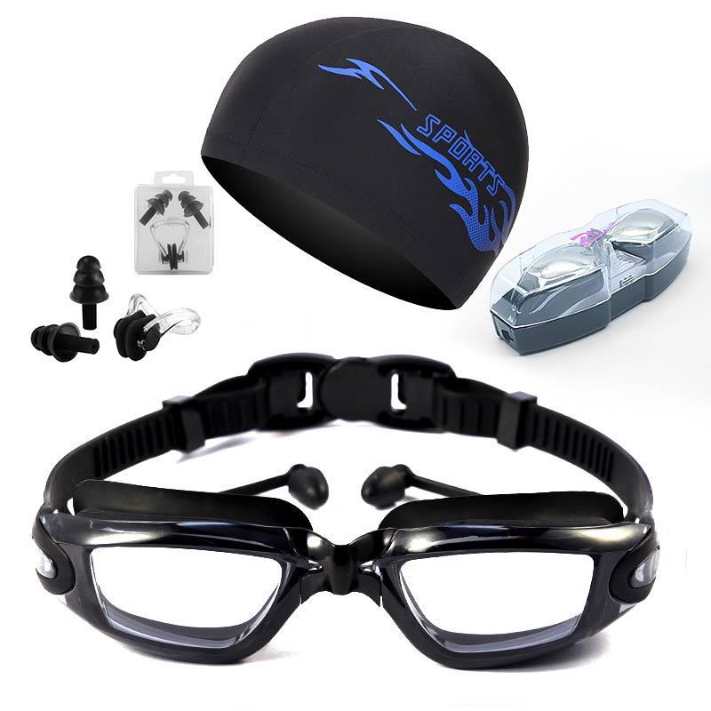 HD Waterproof Non-fogging Swimming Glasses Men's And Women's Large Frame Swimming Equipment