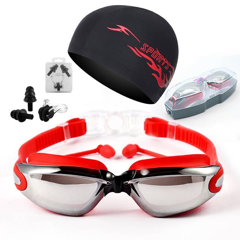 HD Waterproof Non-fogging Swimming Glasses Men's And Women's Large Frame Swimming Equipment