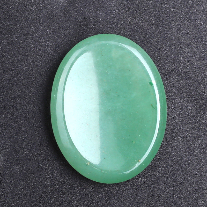 Oval Thumb Stone Natural Crystal Thumb Pressing Stone Decompression Stone