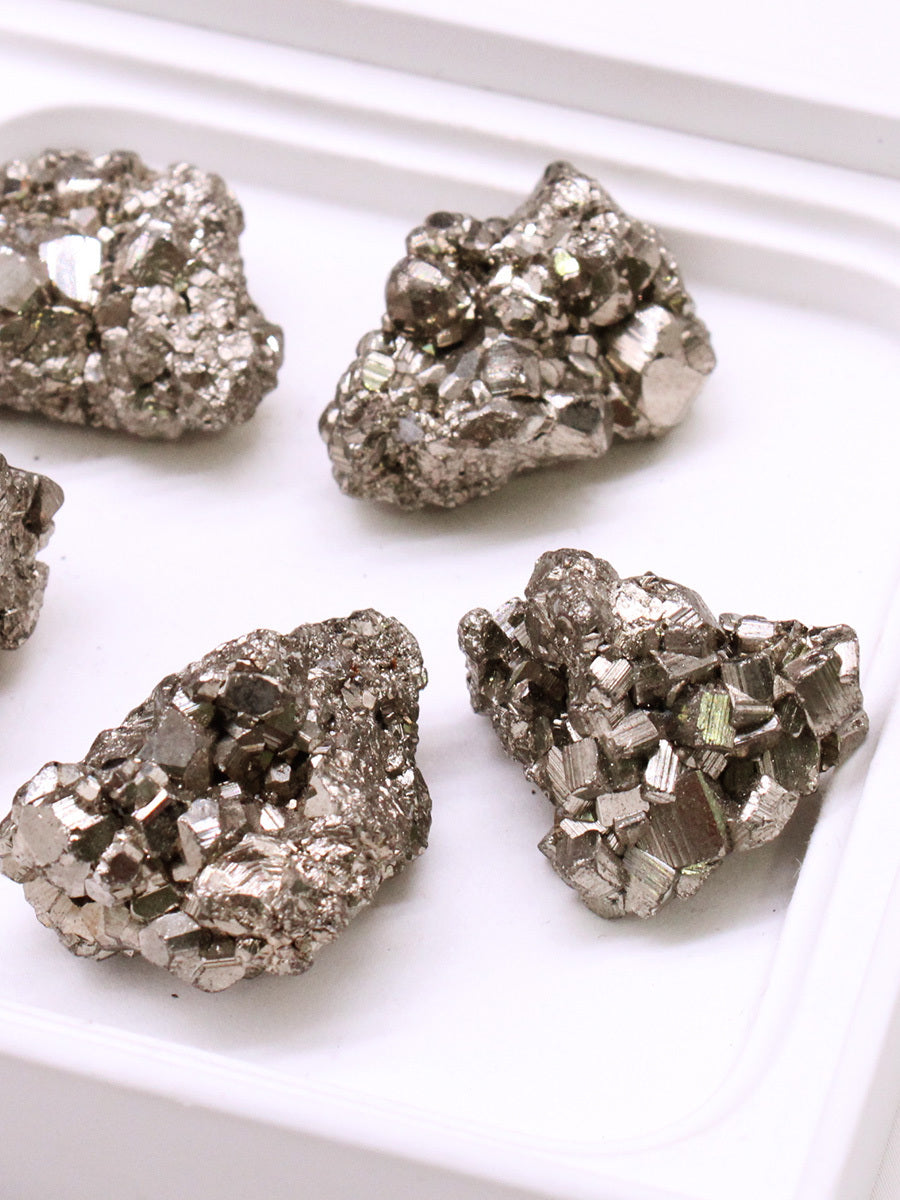 Crystal Raw Stone Natural Pyrite Copper Ornaments