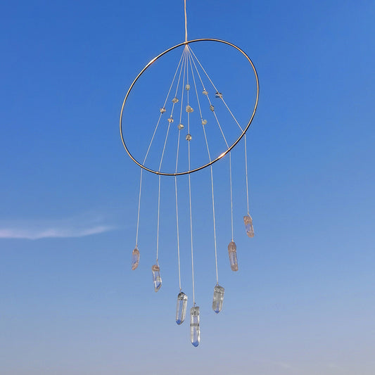 Crystal Stone Dreamcatcher Wall Decorations Wind Chimes