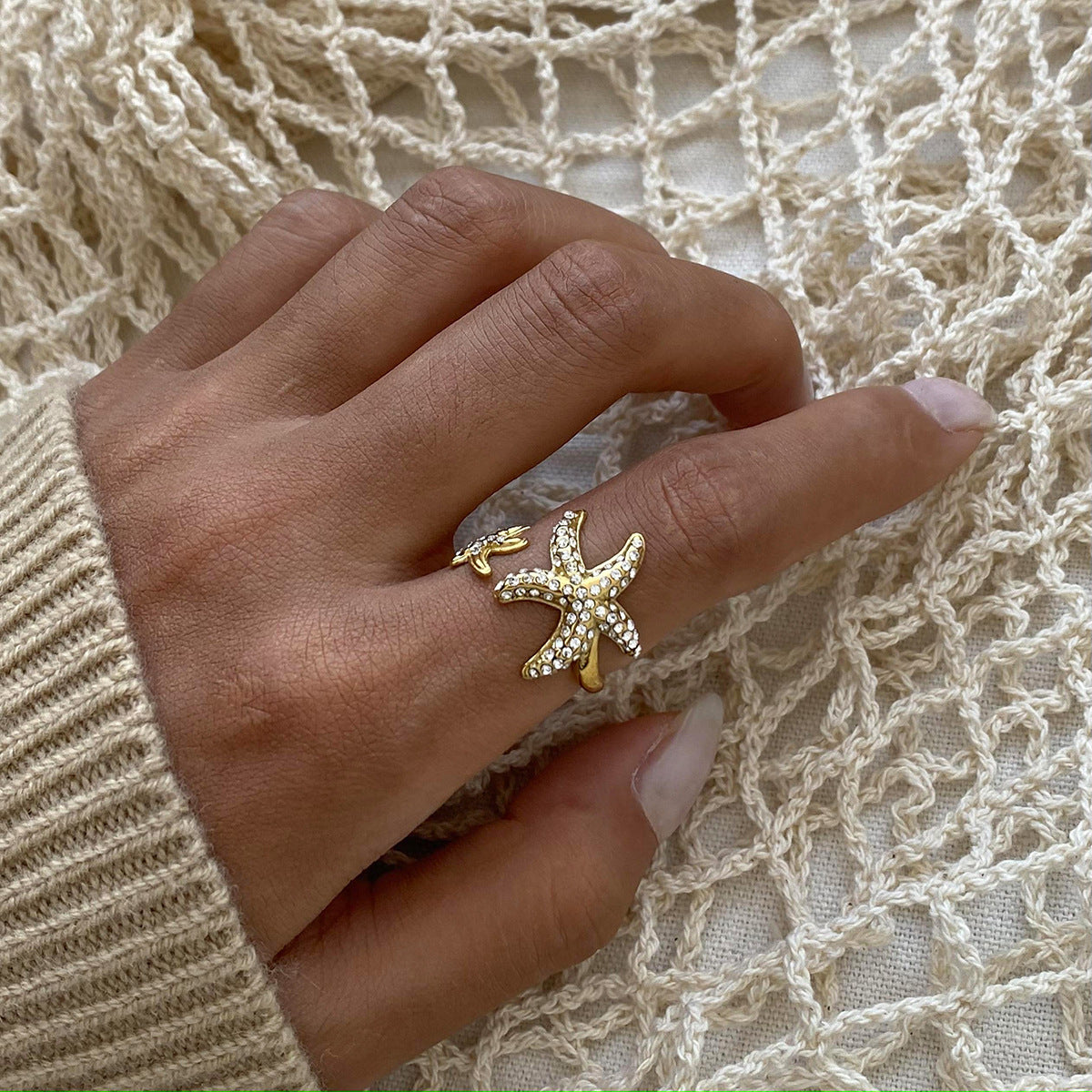 Marina Starfish Diamond Ring