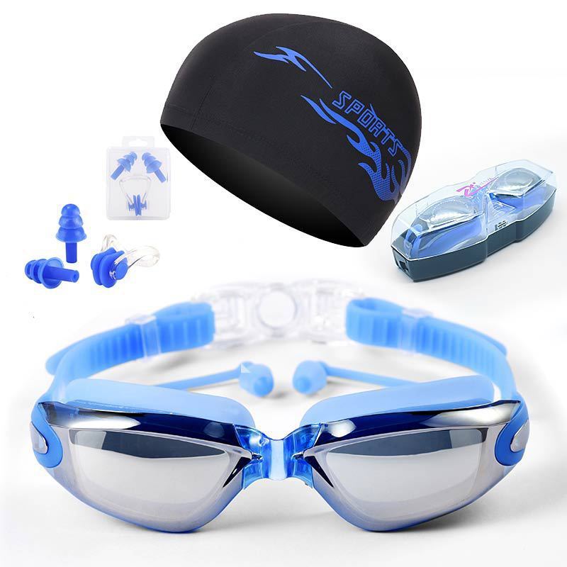 HD Waterproof Non-fogging Swimming Glasses Men's And Women's Large Frame Swimming Equipment