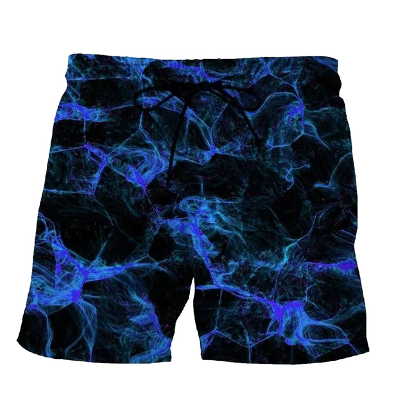 3D Digital Printing Men's Casual Shorts Ink Painting