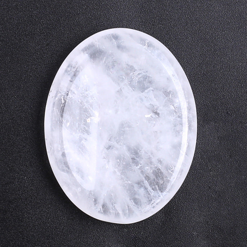 Oval Thumb Stone Natural Crystal Thumb Pressing Stone Decompression Stone