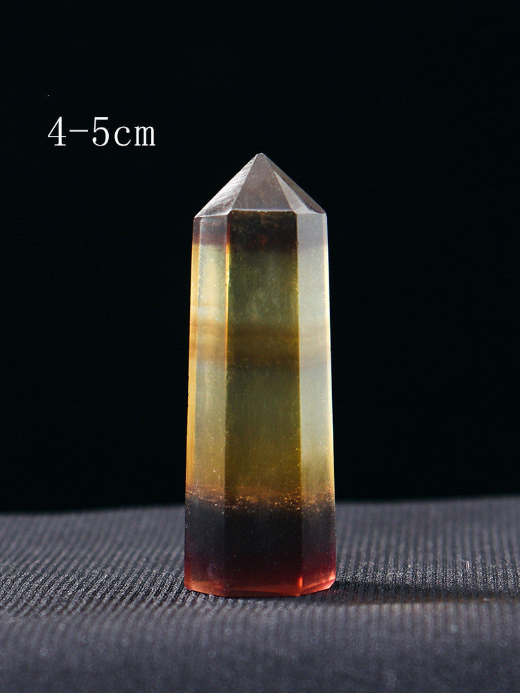 Natural Crystal Pillar Hexagonal Raw Stone Energy Household Decoration