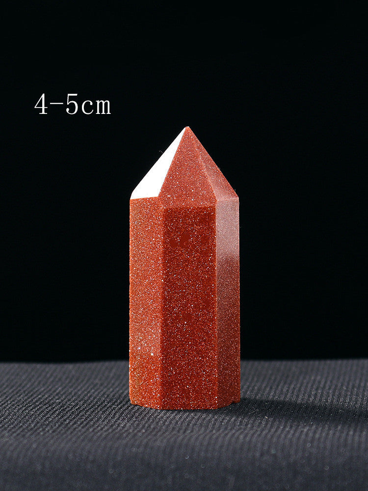 Natural Crystal Pillar Hexagonal Raw Stone Energy Household Decoration