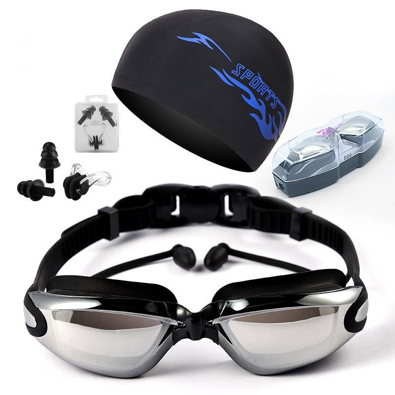 HD Waterproof Non-fogging Swimming Glasses Men's And Women's Large Frame Swimming Equipment